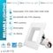 Luxrite 4 Inch Square LED Recessed Can Lights 5 CCT 2700K-5000K 14W (75W Equivalent) 950LM Dimmable 12-Pack LR23787-12PK - alternate 8